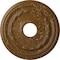 Ekena Millwork Federal Ceiling Medallion (Canopies up to 8 1/2"), 15 3/8"OD x 3 5/8"ID x 1"P, Smokey Topaz Crackle CM15FESTC - alternate 1